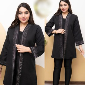 تصویر مانتو نگین دار 