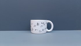 تصویر ماگ طرح نت موسیقی محصول دارای جعبه میباشد(رنگ سفید)