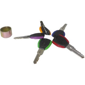 تصویر قفل حیاطی مدل کلید دوشیار کد C2 