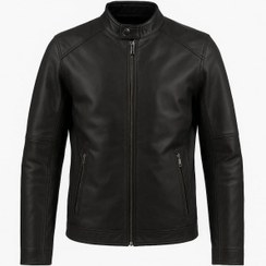 تصویر کاپشن چرم پلیسی 