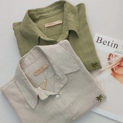 تصویر شومیز مانتویی لینن 