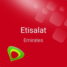 تصویر شارژ سیم کارت Etisalat امارات 