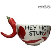 تصویر ماگ سرامیکی دست ساز فلفل قرمز 