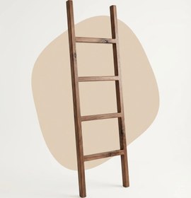 تصویر نردبان دکوراتیو چوبی 