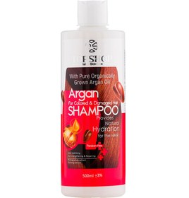 تصویر شامپو مناسب موهای رنگ شده و آسیب دیده حاوی روغن آرگان 500میل تاپ شاپ Top Shop Argan Oil Shampoo For Colored And Damaged Hair 500ml