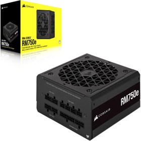 تصویر منبع تغذیه کورسیر مدل Corsair Rm750E (کارکرده) مشابه آکبند 