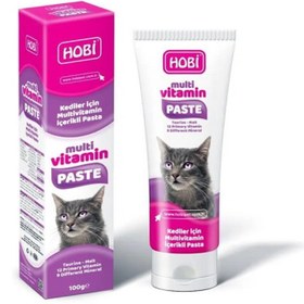 تصویر خمیر مولتی ویتامین گربه هوبی وزن 100 گرم Hobi cat multivitamin w100 grams