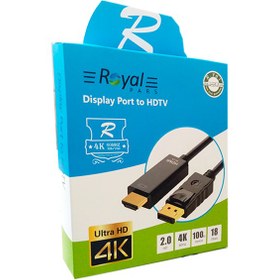 تصویر کابل 3 متری Displayport به HDMI رویال Royal Displayport To HDMI Cable 3m