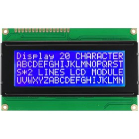 تصویر LCD کاراکتری 4x20 با بک لایت آبی 