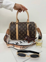 تصویر کیف صندوقی زنانه - لویی ویتون قهوه ای 