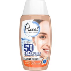 تصویر کرم ضد آفتاب رنگی SPF50 پوست خشک و حساس پیکسل 