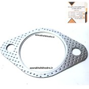 تصویر واشر گلويي اگزوز و منبع عقب پراید – تیبا – اطلس – سهند – شاهین شرکتی 