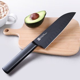 تصویر ست 4 عددی چاقو شیائومی HuoHou به همراه استند مدل HU0076 Xiaomi HuoHou Knife Set HU0076