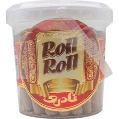 تصویر ویفر رول با مغزی کاکائو نادری 