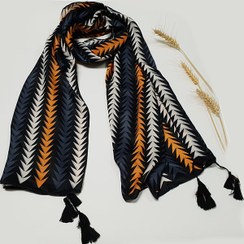 تصویر شال کشمیر منگوله دار - طرح 1 