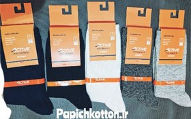 تصویر جوراب زنانه نخی اکتیو ساق دار socks