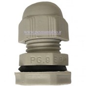 تصویر گلند پلاستیکی با رزوه PG9 metal cable Nylon gland Inch PG9