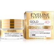 تصویر کرم لیفتینگ و ضدچروک طلای اولاین ا Eveline Gold Lift Expert 40 Eveline Gold Lift Expert 40