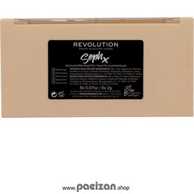 تصویر پالت هایلایتر رولوشن سوفیکس Revolution sophx highlighter palette