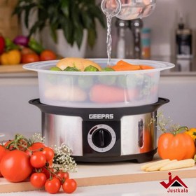 تصویر بخارپز 12 لیتری جیپاس مدل GFS63025UK Geepas GFS63025UK Food Steamer 12L Capacity