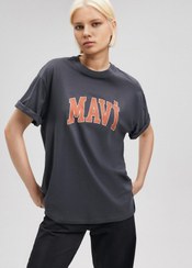 تصویر تیشرت طوسی اورسایز برند Mavi مدل 1600843-82185 