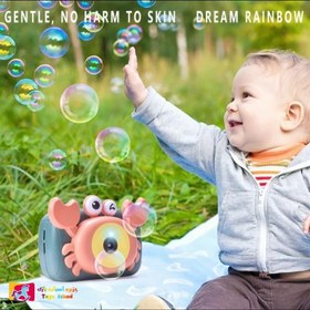 تصویر حباب ساز موزیکال و چراغ دار طرح خرچنگ اسباب بازی 