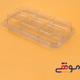 تصویر ظرف رولتی 6خانه(تعداد درکارتن200) 