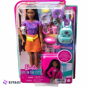 تصویر عروسک باربی مسافر مدل Barbie Brooklyn Travel Doll and Accessories - زمان ارسال 15 تا 20 روز کاری 