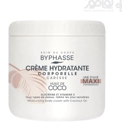 تصویر کرم مرطوب کننده بدن بایفاس حاوی روغن نارگیل مناسب انواع پوست حجم 500 میل BYPHASSE MOISTURIZING BODY CREAM WITH COCONUT OIL