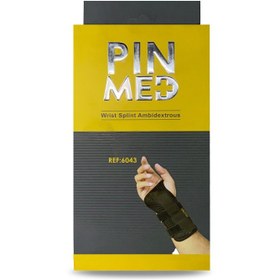 تصویر مچ بند آتل دار پین مد کد ۶۰۴۳ |۱ عدد| سایز بزرگ ا Pin Med Splint wrist Pin Med Splint wrist