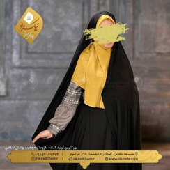 تصویر چادر کمری زنانه پارچه کرپ خاویار درجه یک 