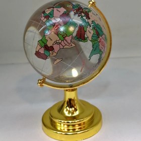 تصویر کره زمین کریستالی (طرح فنگ شویی) 6 cm 