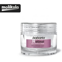 تصویر کرم ضد چروک صورت باباریا مدل Retinol حجم 50 میلی لیتر Babaria Retinol anti-wrinkle Face cream 50ml