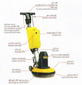 تصویر براق کننده کف برقی (پولیشر) آنا مدل G838 ANA G838 Electric Polisher