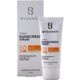 تصویر ضد آفتاب کرم پودری +SPF50 پوست خشک و حساس بیزانس شماره light begie 10 High Sun Protection Cream Foundation SPF50+ Byzanc