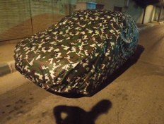 تصویر چادر ماشین چهار فصل ضد آب رنگ ارتشی سراتو مونتاژ (سراتو سایپا) 