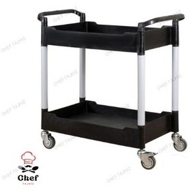 تصویر ترولی 2 طبقه گود مشکی 