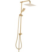 تصویر علم دوش کسری مدل دیبا رنگ طلایی و کروم 