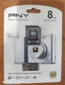 تصویر کارت حافظه SD HC Card PNY 8GB 