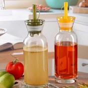 تصویر بطری آبلیمو و روغن‌ پاشاباغچه مدل ویلج کد 95228 - (ست 2 عددی) 