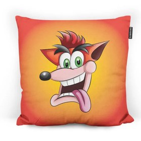 تصویر بالش طرح Crash Bandicoot سایز 45x45 مدل ۲ 