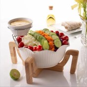 تصویر کاسه سالاد دالبر با سس خوری ریور RIVER کد 2880-24B 