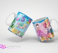 تصویر ماگ تولد پری دریایی 