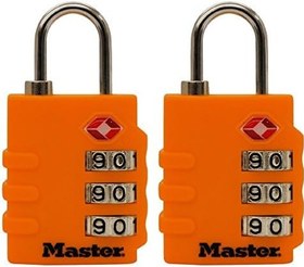 تصویر قفل Master Lock 4684T چمدان قفل رنگ های متنوع 2 تعداد 