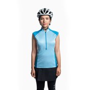 تصویر جرسی زنانه دوچرخه سواری بدون آستین LIV SOLA - آبی 