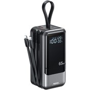 تصویر پاوربانک ریمکس 65 وات + 60 وات مدل RPP-59 ظرفیت 20000 میلی آمپر ساعت 