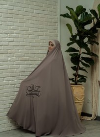 تصویر چادر ساده سنتی خاکی 