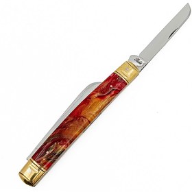 تصویر قلمتراش دو تیغه دسته رهی کهربا 10سانتیمتر / استاد رهی 