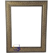 تصویر قاب خاتم کاری سه گل سایز A4 