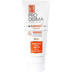 تصویر کرم ضد آفتاب و ضد چروک پرودرما اس پی اف 90 ProDerma Sunvest Sunscreen SPF90 